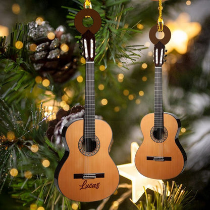 Personalized Acoustic Guitar Acrylic Ornament for Guitar Lovers SO0848