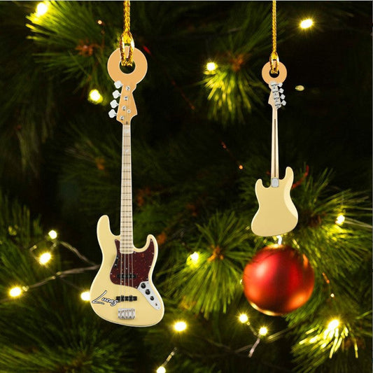 Personalized Guitar Bass Acrylic Custom Shaped Ornament for Guitar Lovers OO3661