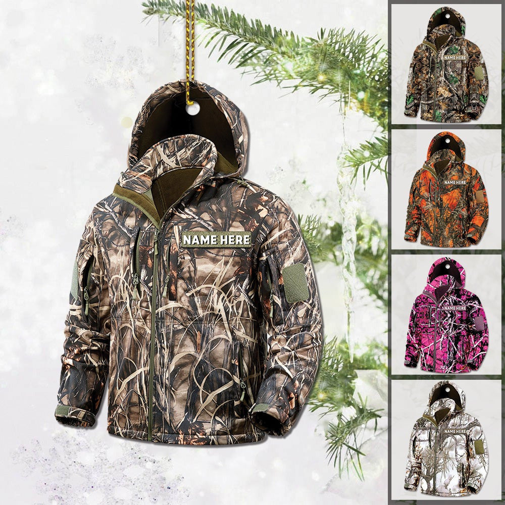 Personalized Hunting Camo Patterns Jacket Ornament Hunting Lover Ornament Hg98 OO3638