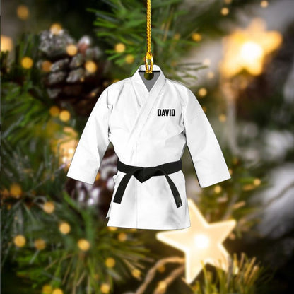 Personalized Karate Ornament Custom Shaped Acrylic Ornament for Karate Players OO3604