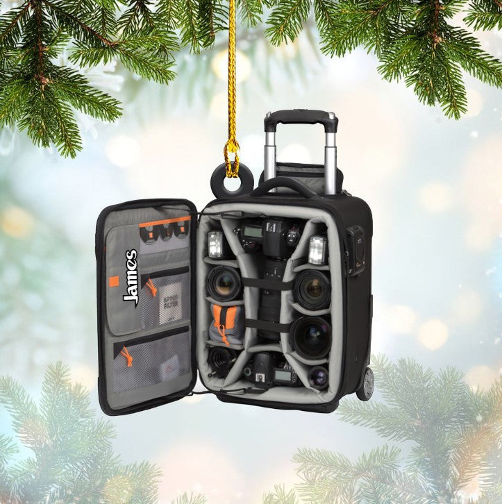 Personalized Camera Bag Acrylic Ornament for Camera Lovers OO3572