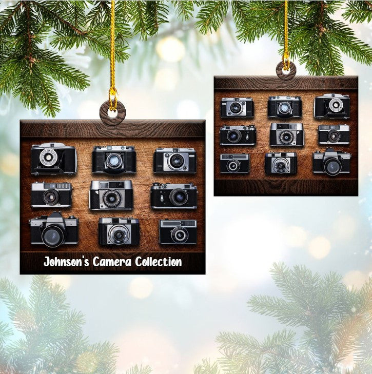 Personalized Camera Collection Custom Shaped Ornament Acrylic for Camera Lovers OO3571