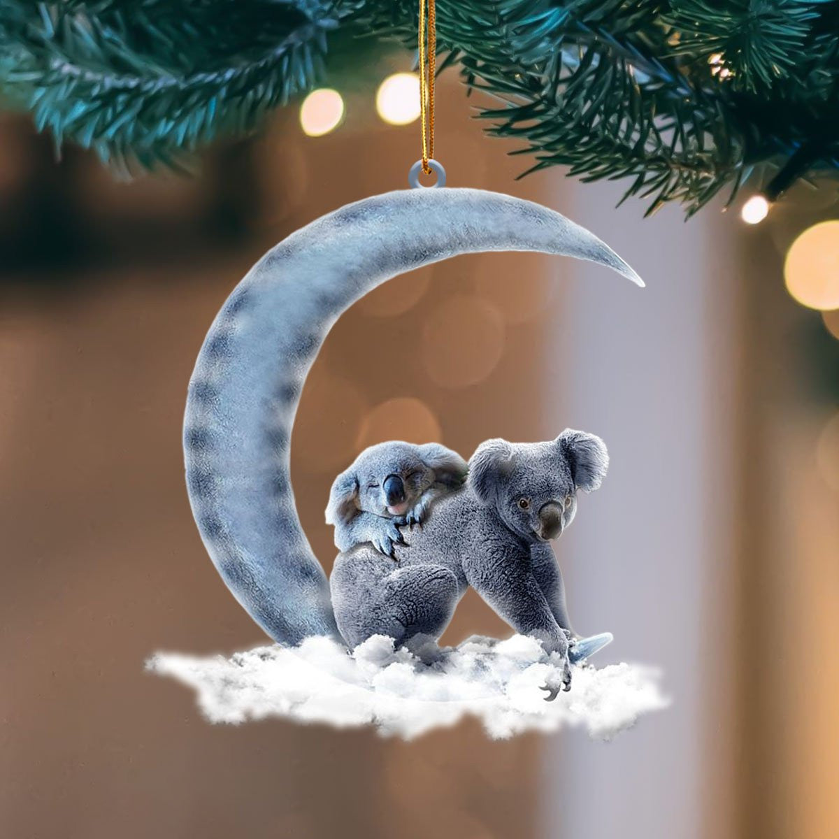 Koala Blue Moon Hanging Flat Acrylic Ornament OO3518