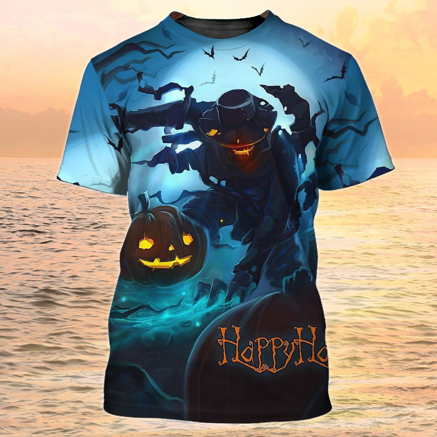 Halloween 3D Tshirt Mens Halloween Shirt Happy Halloween 3D Full Print On Shirt TO1956