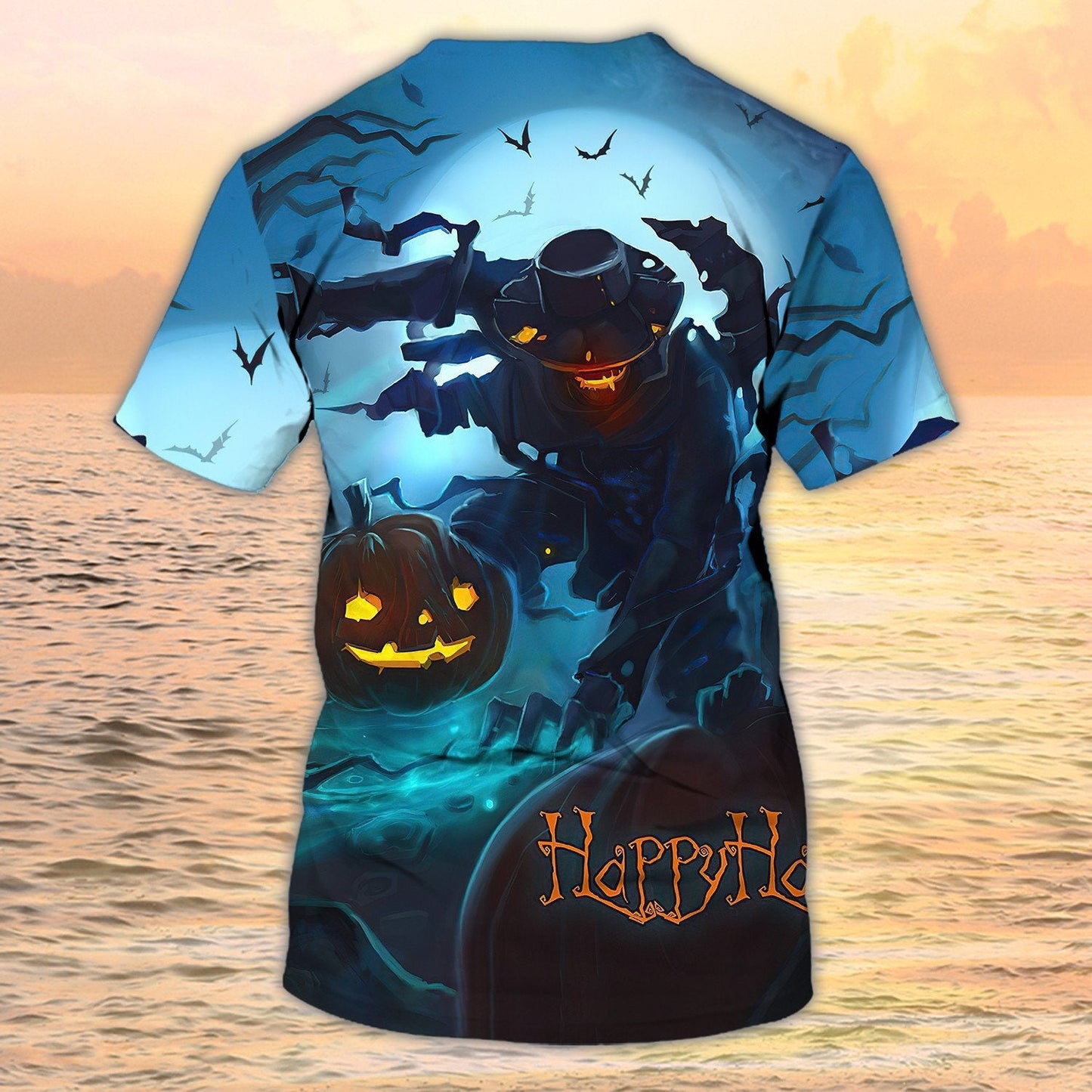 Halloween 3D Tshirt Mens Halloween Shirt Happy Halloween 3D Full Print On Shirt TO1956