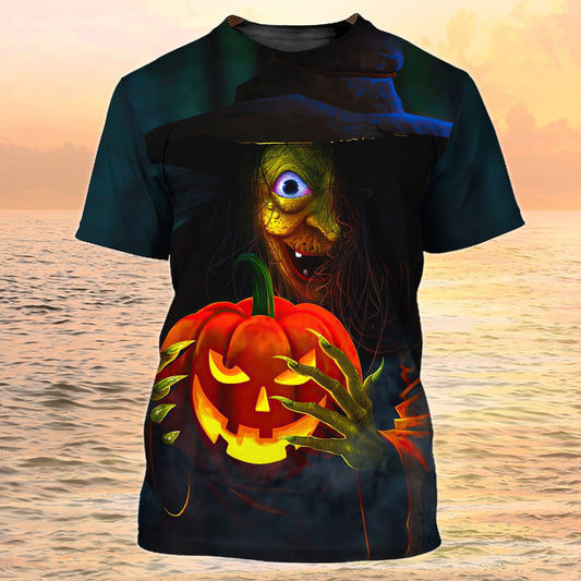 3D All Over Print Funny Pumpkin Halloween Tshirt Unisex Shirt For Halloween TO1957