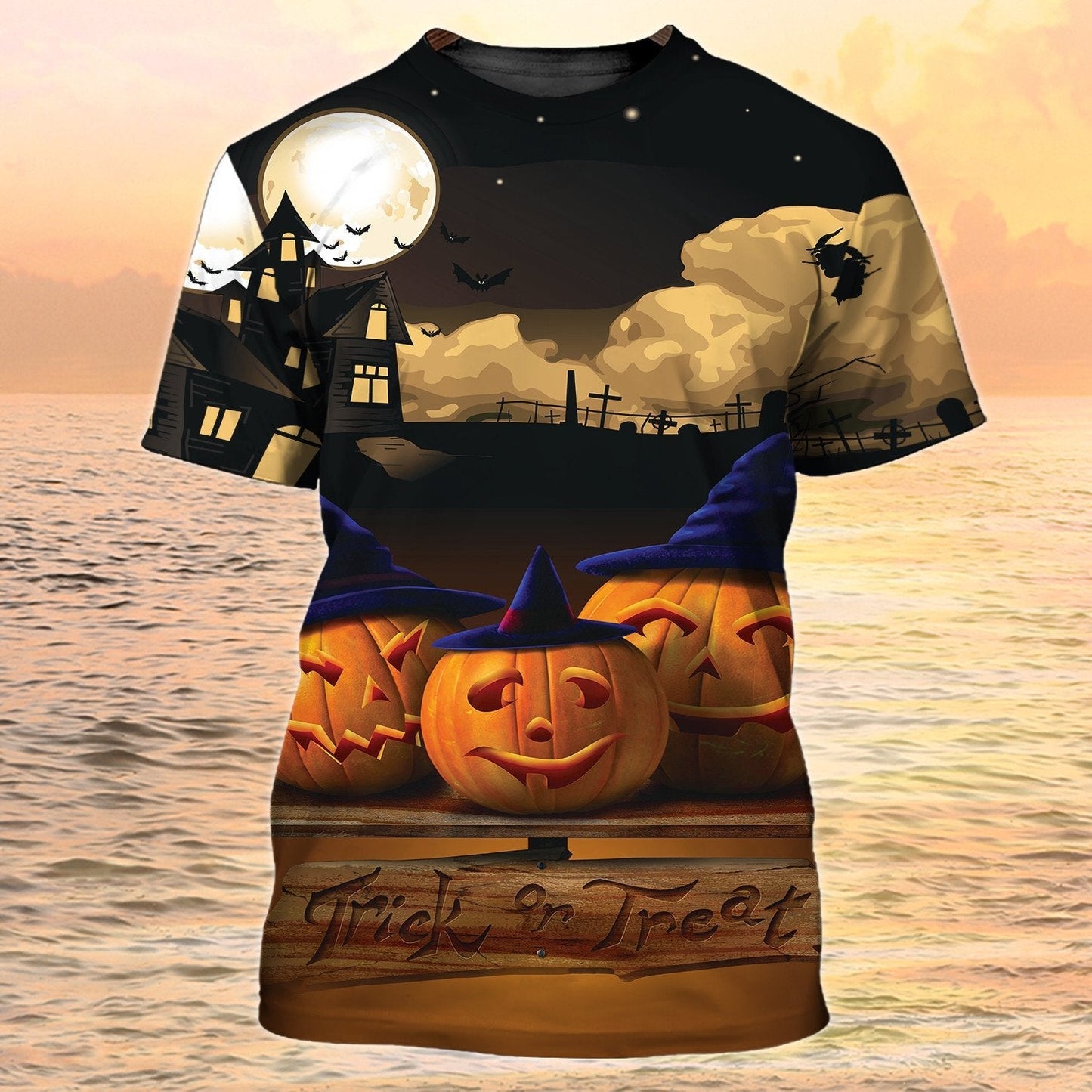 3D Trick Or Treat T Shirt Halloween Tshirt Funny Halloween Shirts TO1953