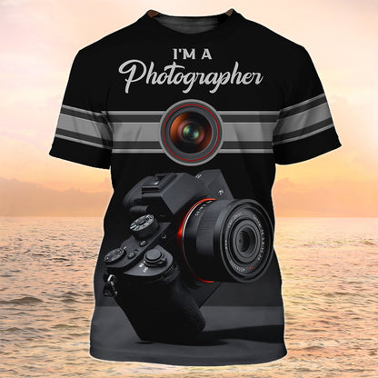 3D All Over Print Photographer Shirts I'm A Photographer Black Shirt Men Women TO2200