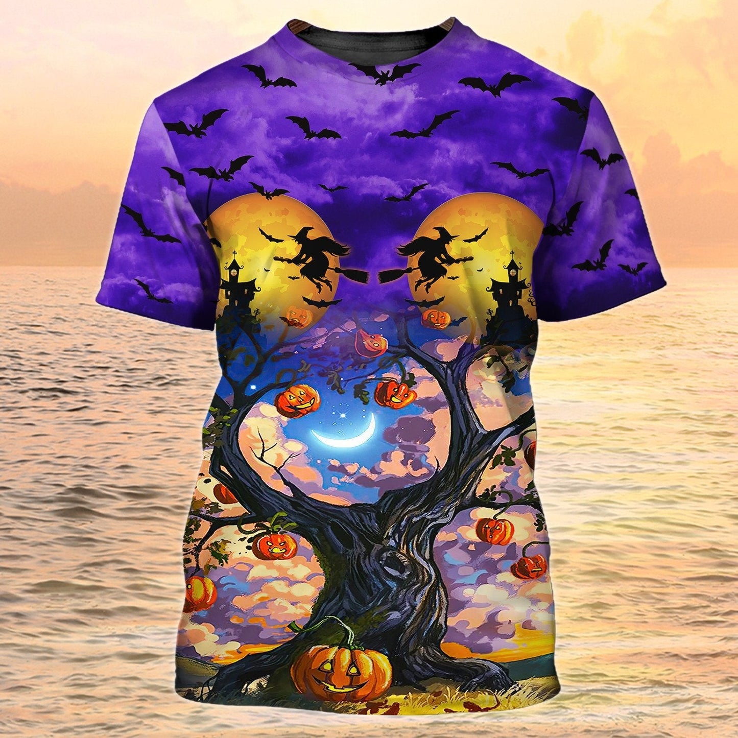 3D Purple Halloween Shirt Halloween T Shirts For Adults TO1968