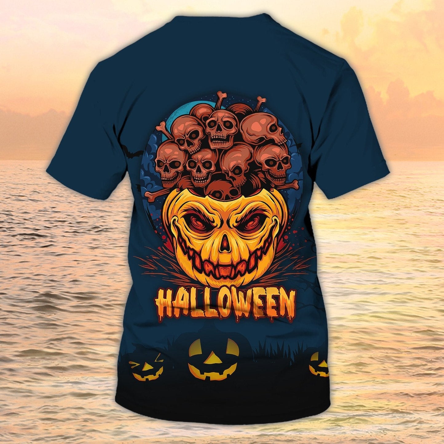 Skull Halloween 3D All Over Print T Shirt Halloween Shirt For Skull Lovers TO1971