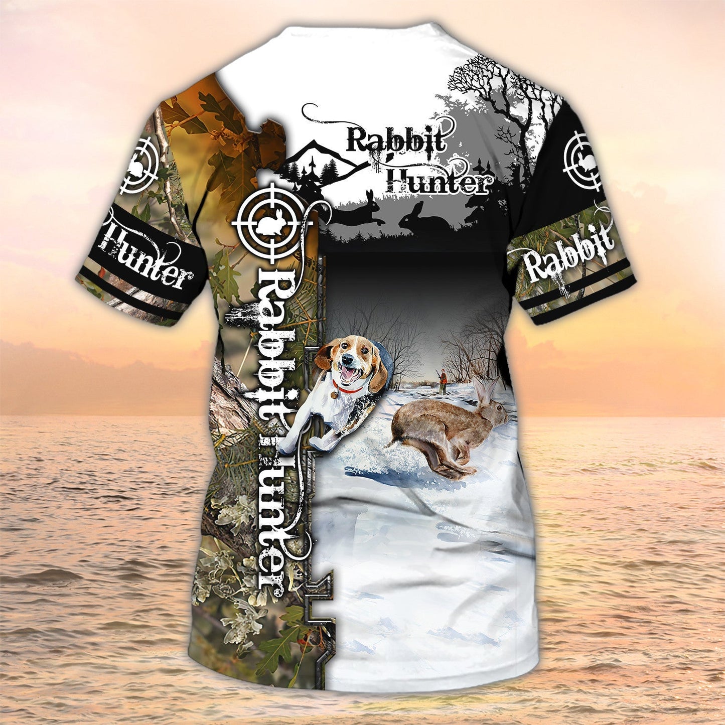 Nice Dog Hunting Rabbit Camo 3D All Over Printed Shirts, Hunting Tshirt, Rabit Hunting Tshirts TO2469