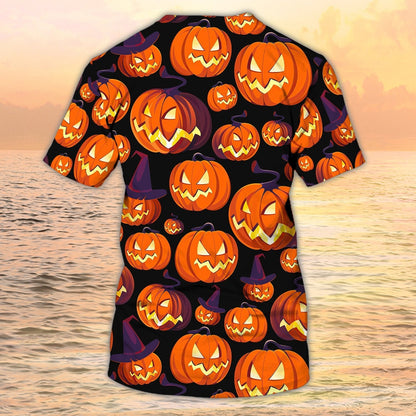 3D Full Of Pumpkin On Shirt Halloween Pumpkin Shirt Men Women TO1977