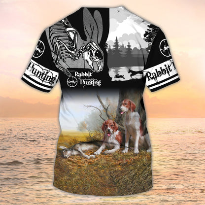 Rabbit Hunting With Beagle Shirts, Hunting Tshirt, Rabit Hunter Tshirts TO2473