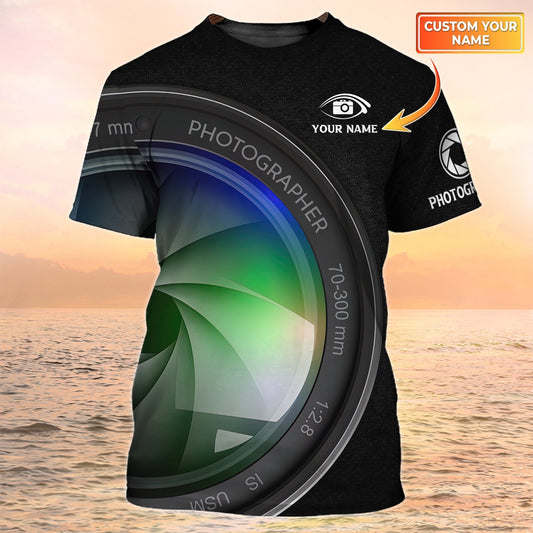 Camera T Shirt Graphic 3D Camera Shirt Gift for Photographers and Photography Lovers TO2209