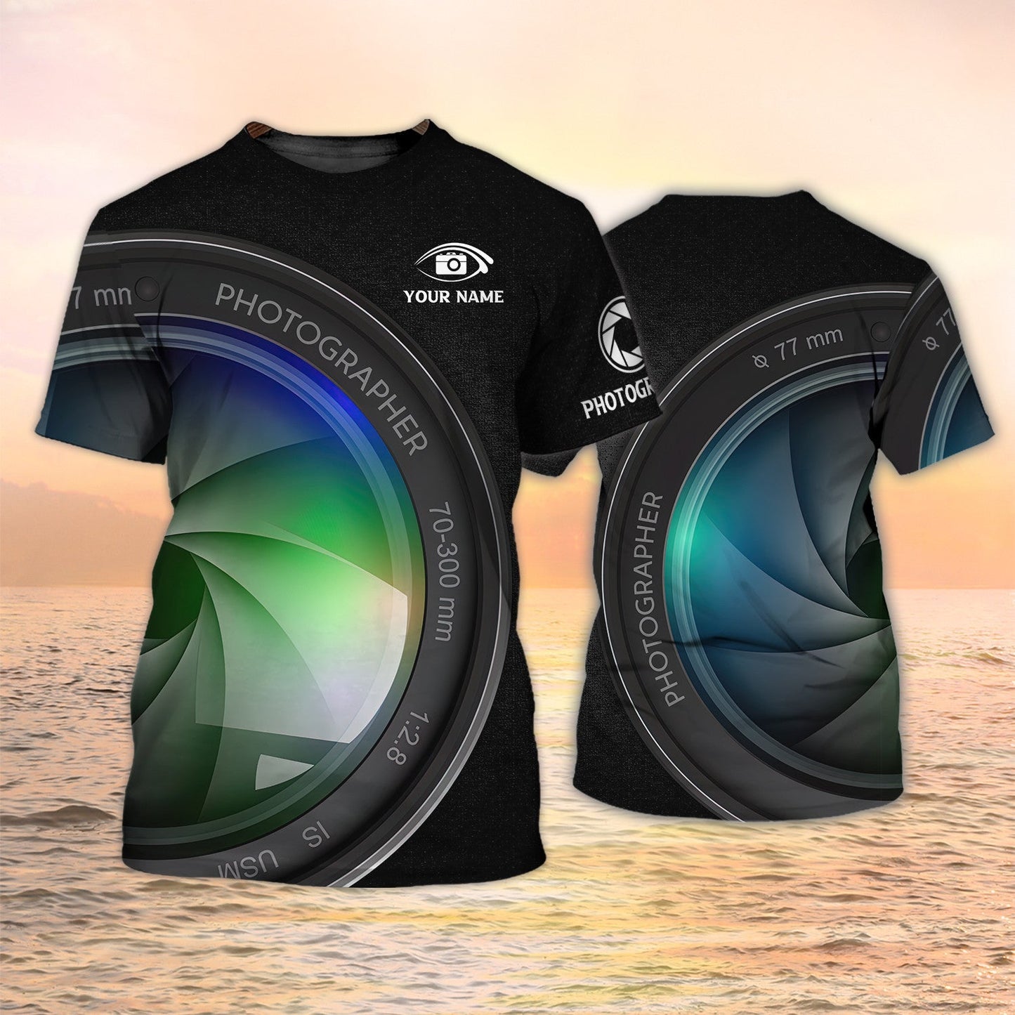 Camera T Shirt Graphic 3D Camera Shirt Gift for Photographers and Photography Lovers TO2209