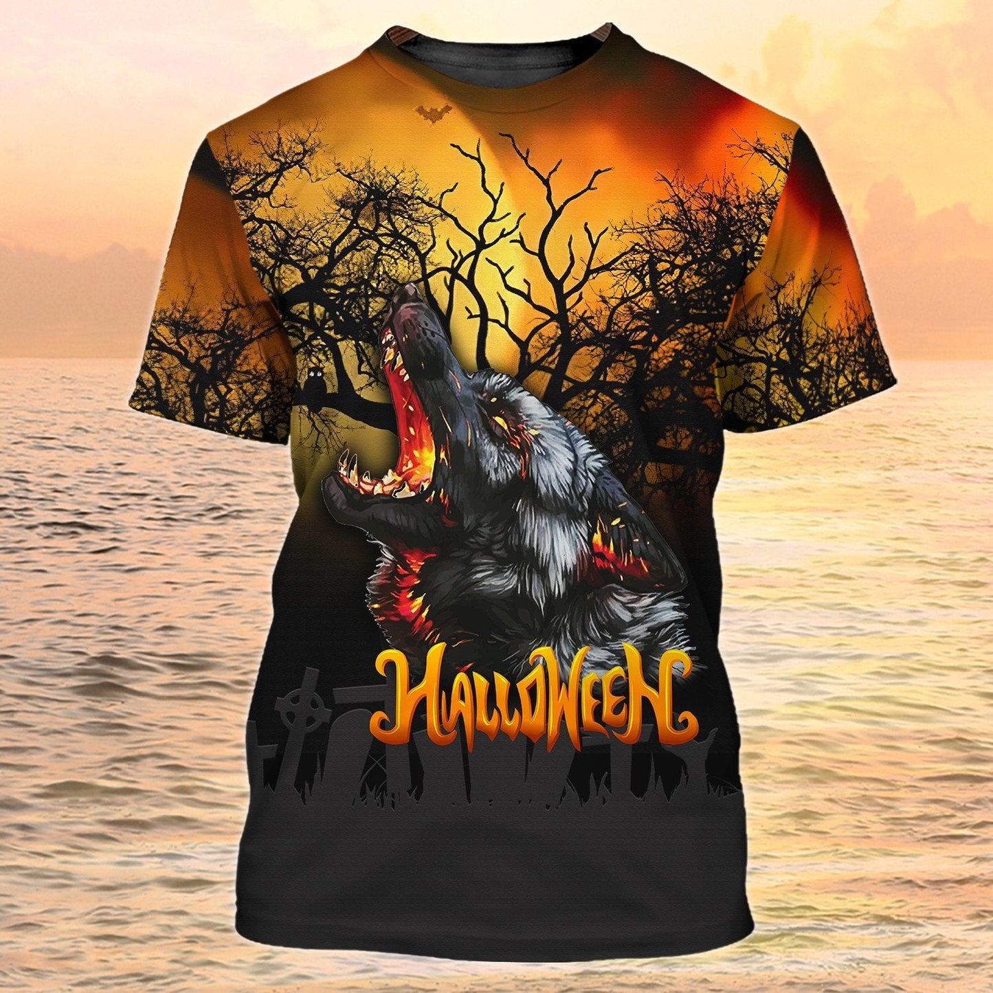 Wolf Halloween 3D T Shirt Halloween Tshirt For Him Best Gift Halloween TO1985