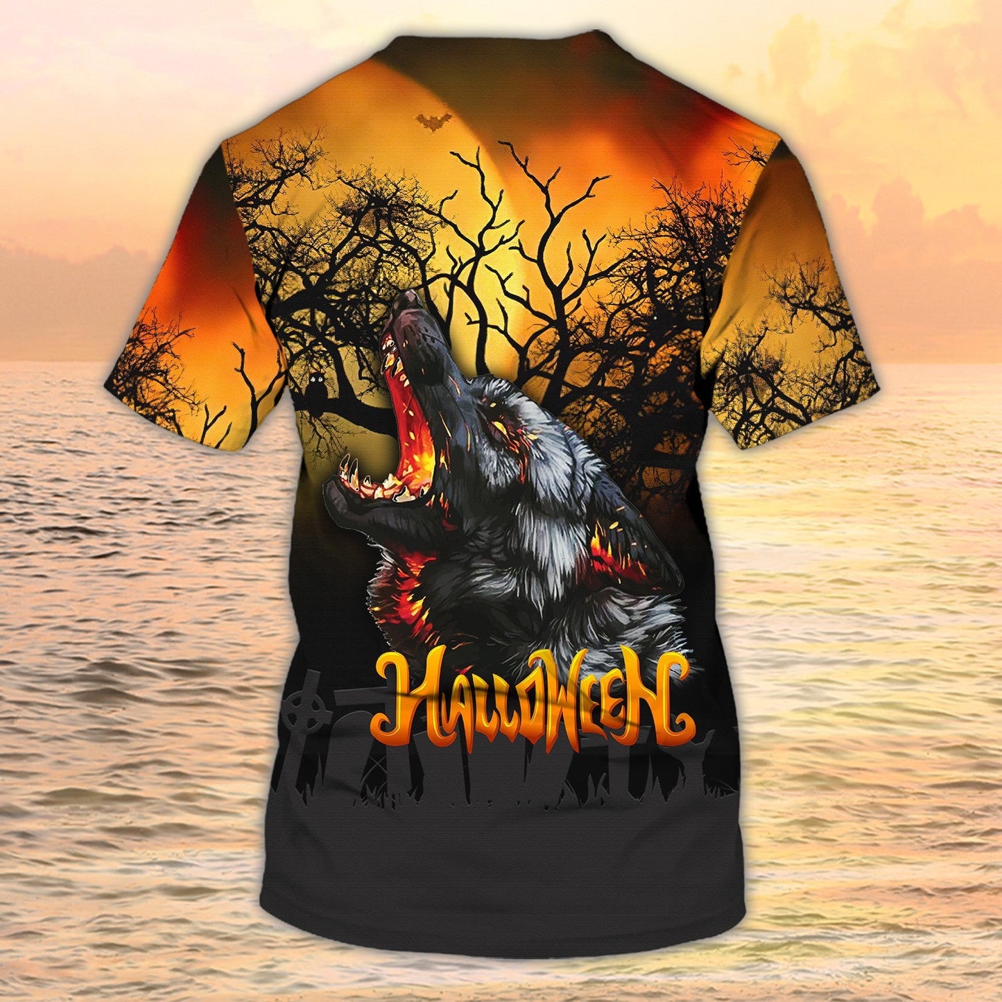 Wolf Halloween 3D T Shirt Halloween Tshirt For Him Best Gift Halloween TO1985