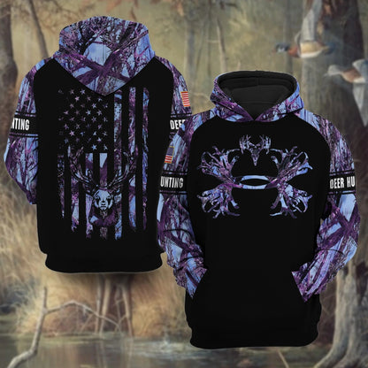 Premium Deer Hunting Hoodie 3D All Over Print Limited Edition Multicolor Hunting Hoodie Gift For Hunter SO0455