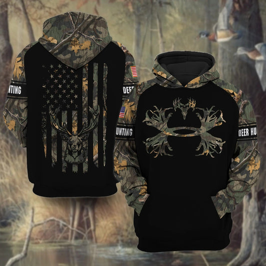 Premium Deer Hunting Hoodie 3D All Over Print Limited Edition Multicolor Hunting Hoodie Gift For Hunter SO0455