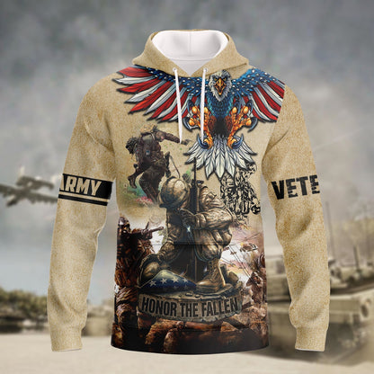 3D Print Usa Veteran Shirt Men, Honor The Fallen Hoodie, Veteran Clothing, Veteran Gifts TO2774