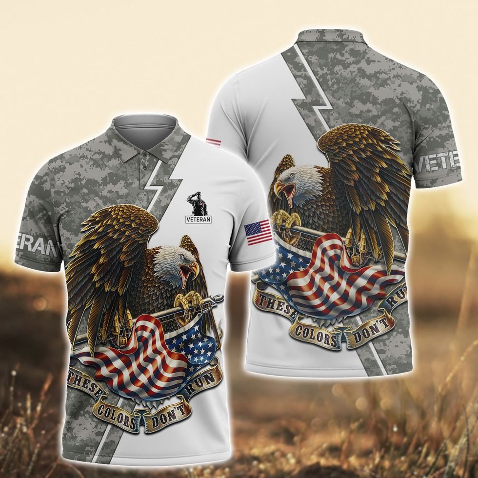 3D All Over Print Veteran Polo Shirt Men, Veteran Clothing, Winter Clothing For Veteran TO2758