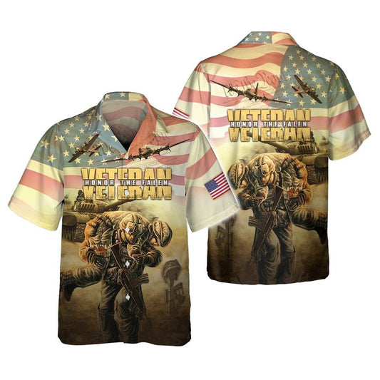 Veteran Honor The Fallen Hawaiian Shirt, Us Veteran 3D All Over Print Hoodie, Present To Veteran TO2766