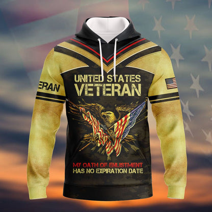 United States Veteran Shirts, 3D All Over Print Veteran Polo Shirt Short Sleeve, Best Gift For A Veteran TO2787