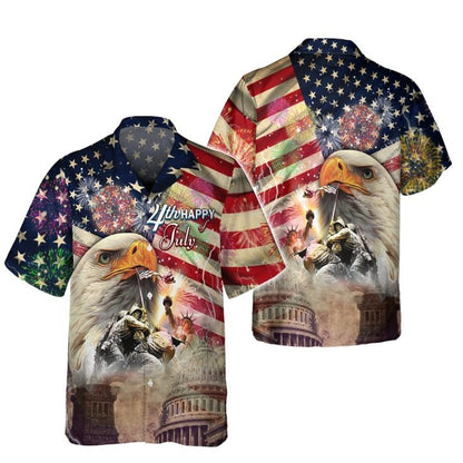 The 4Th Of July Veteran 3D Hawaii Shirt, Patriotic Veteran Clothing TO2743