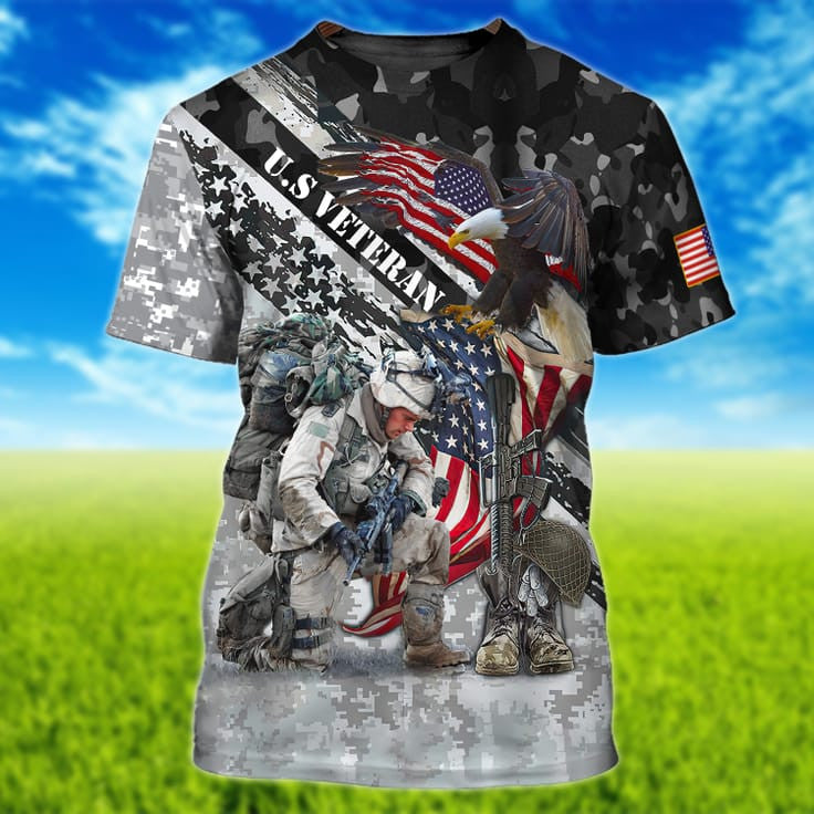 3D All Over Print T Shirt For Veteran, To My Veteran Husband, Hoodie For A Veterans TO2740