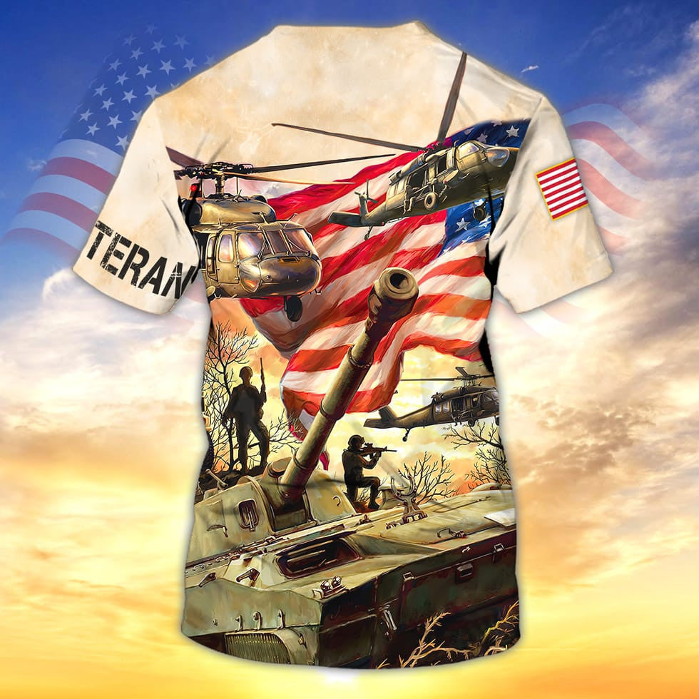 3D All Over Print Hawaiian Shirt Us Veteran Pattern, Gift For Veteran Dad, American Veteran Zip Up Hoodie Pull Over TO2760