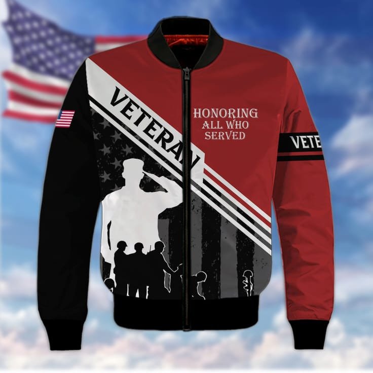 Honoring All Who Served 3D Veteran Shirt For Him, American Veteran Gift, Veteran Clothing TO2738