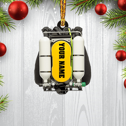 Personalized Scuba Diving Equipment Custom Shaped Ornament for Scuba Diver OO1950