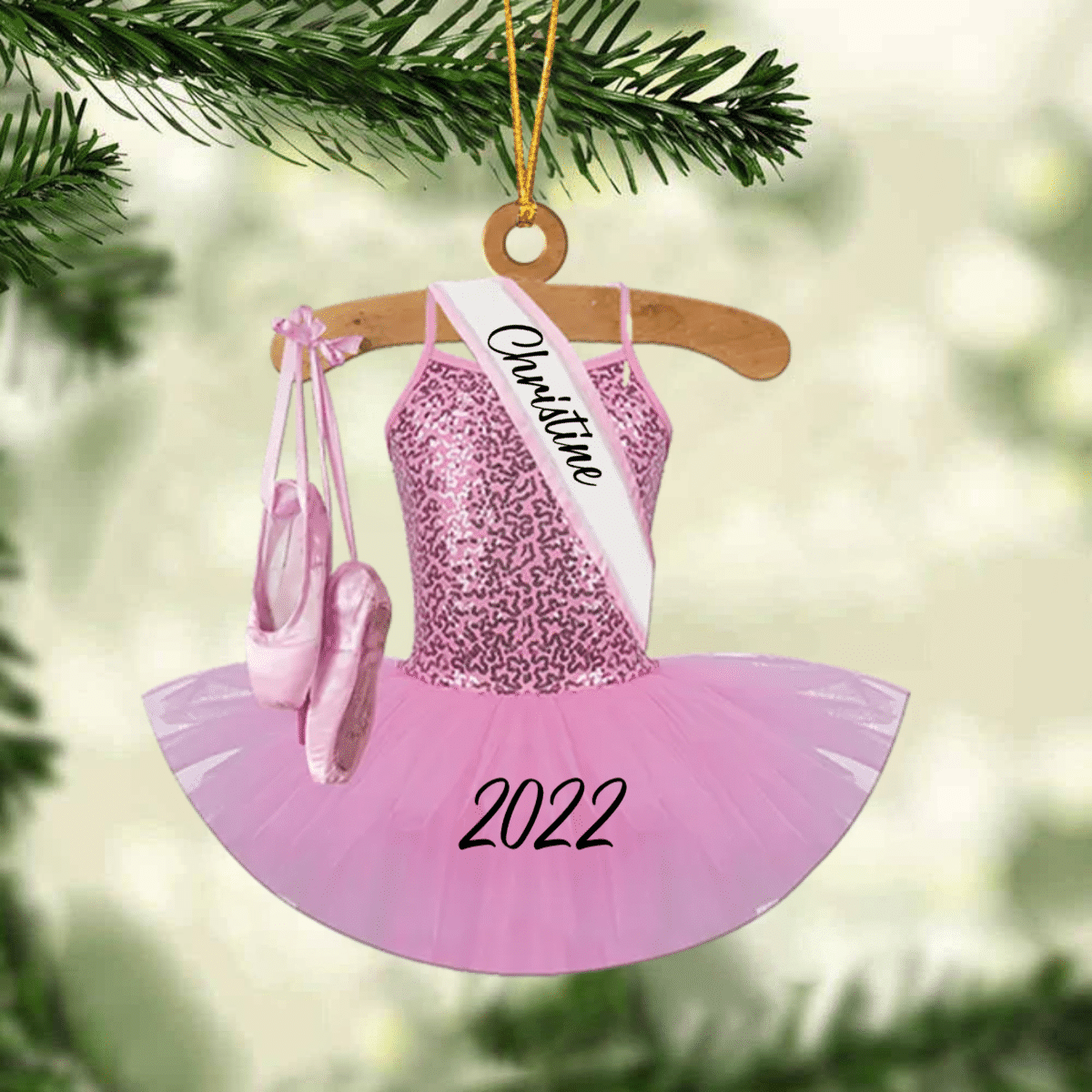 Ballet Dance Dress Christmas Ornament - Great Gift Idea For Ballet Lovers OO4428