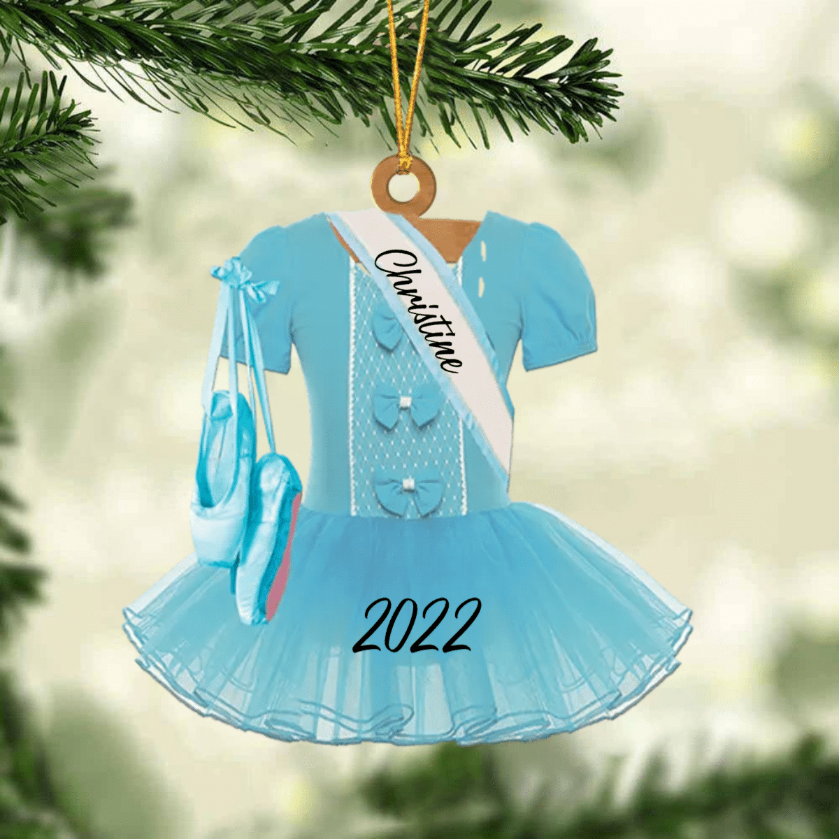 Ballet Dance Dress Christmas Ornament - Great Gift Idea For Ballet Lovers OO4428