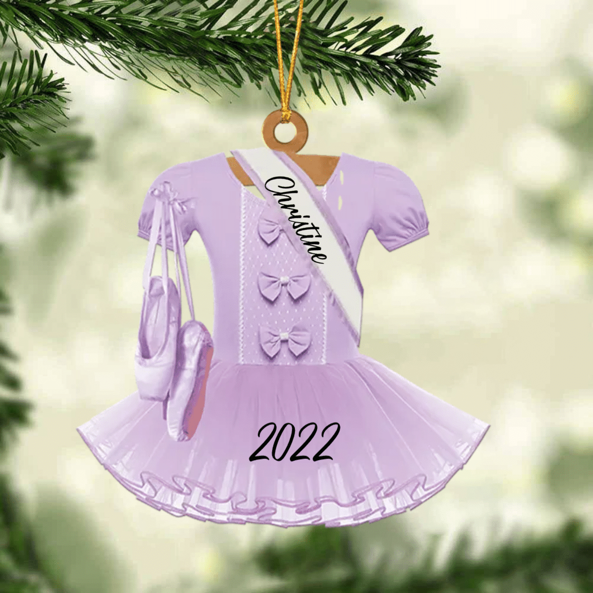 Ballet Dance Dress Christmas Ornament - Great Gift Idea For Ballet Lovers OO4428