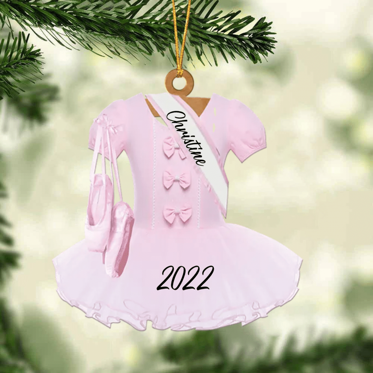 Ballet Dance Dress Christmas Ornament - Great Gift Idea For Ballet Lovers OO4428