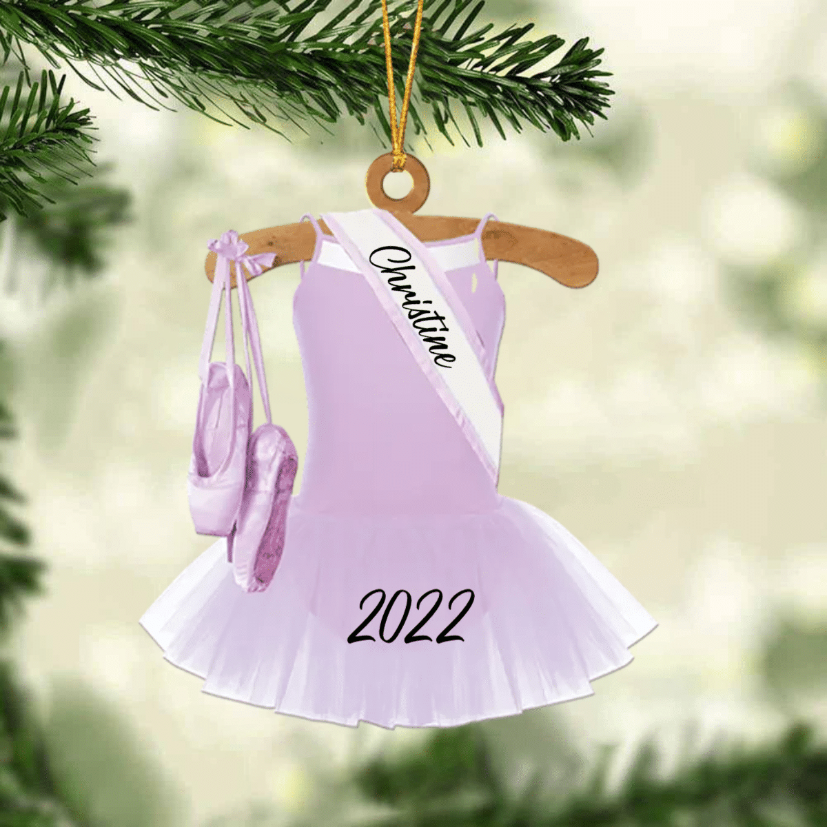 Ballet Dance Dress Christmas Ornament - Great Gift Idea For Ballet Lovers OO4428