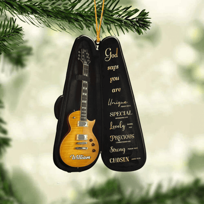 Personalized Musical Instrument With Bag God Says You Are - Christmas Ornament for Music Lovers OO4426