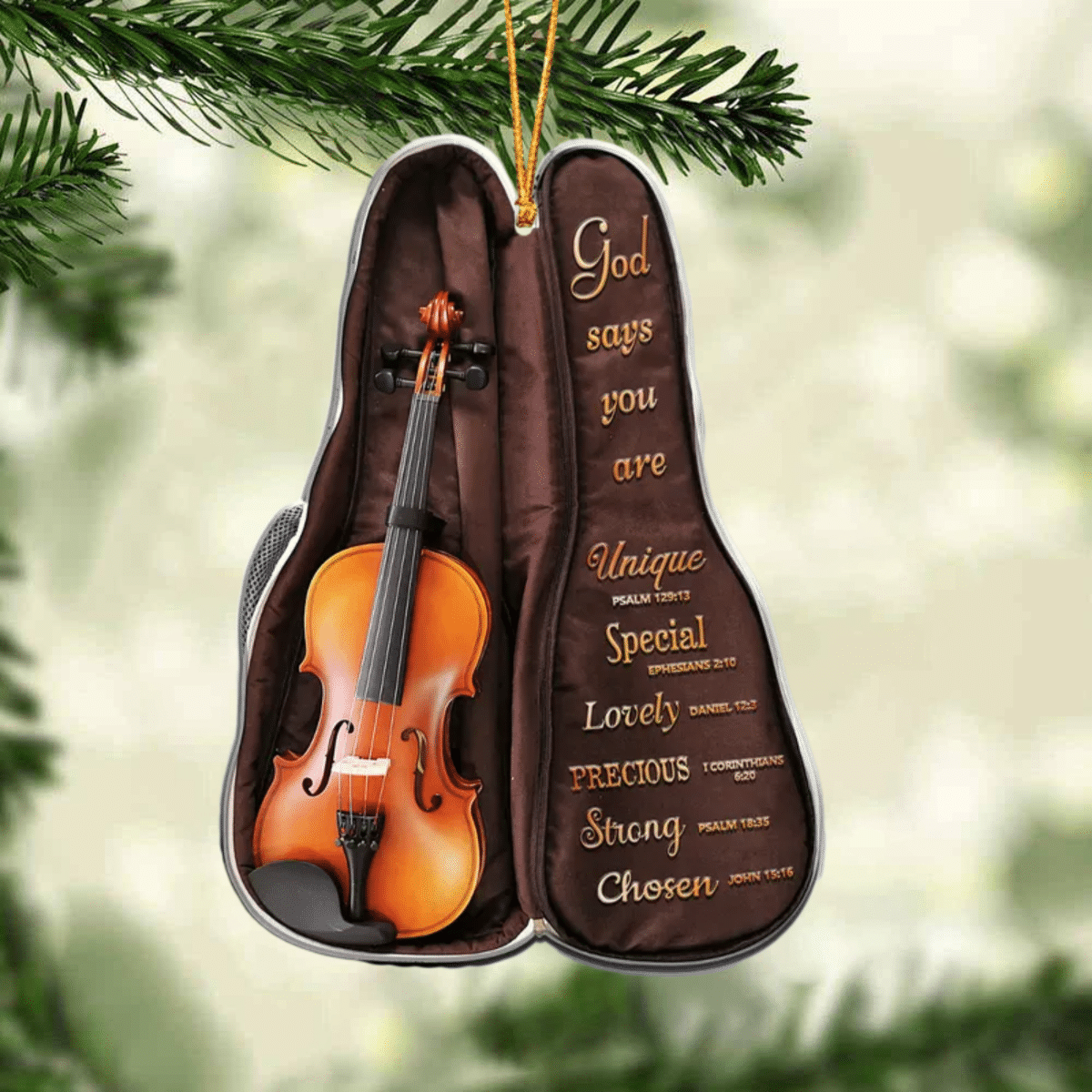 Personalized Musical Instrument With Bag God Says You Are - Christmas Ornament for Music Lovers OO4426