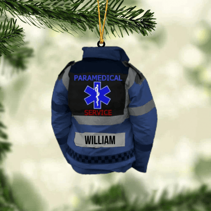 Personalized Paramedic Uniform Christmas Ornament for Paramedic Acrylic Ornament OO4424