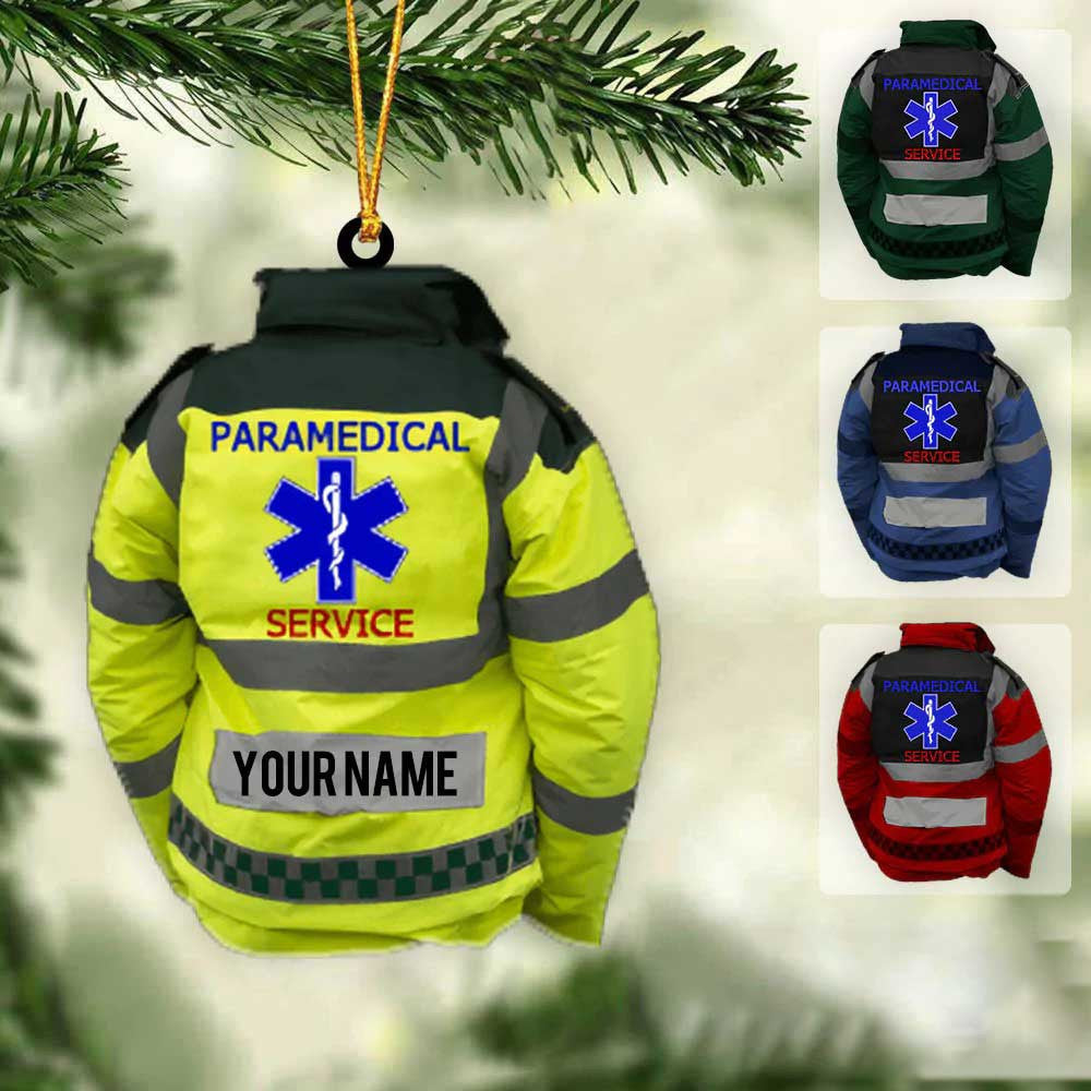 Personalized Paramedic Uniform Christmas Ornament for Paramedic Acrylic Ornament OO4424