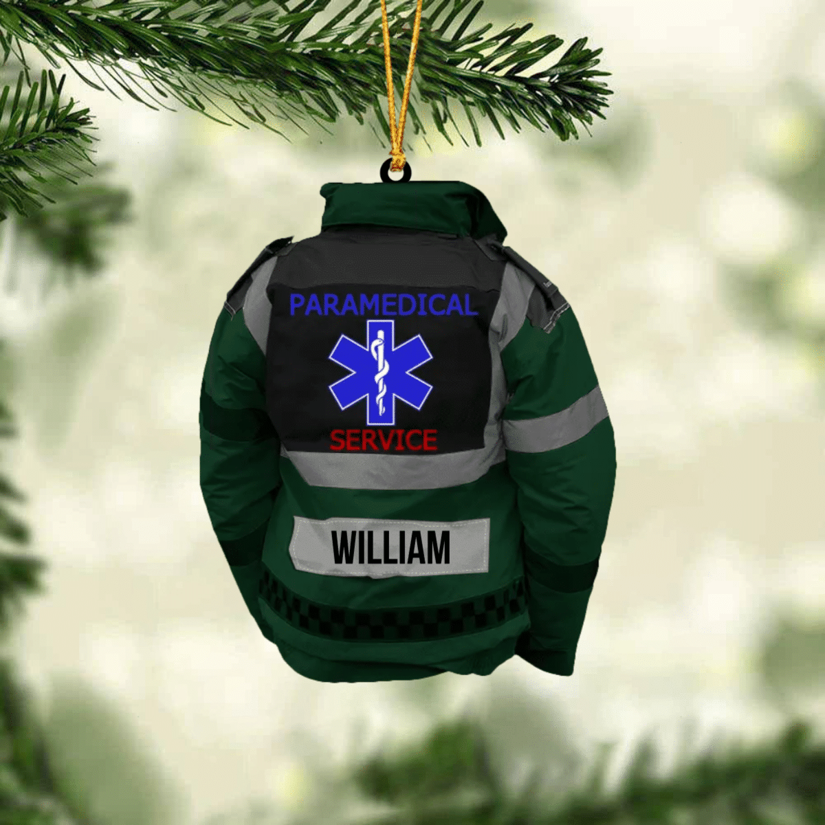 Personalized Paramedic Uniform Christmas Ornament for Paramedic Acrylic Ornament OO4424