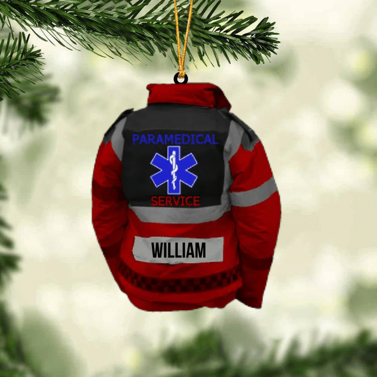 Personalized Paramedic Uniform Christmas Ornament for Paramedic Acrylic Ornament OO4424