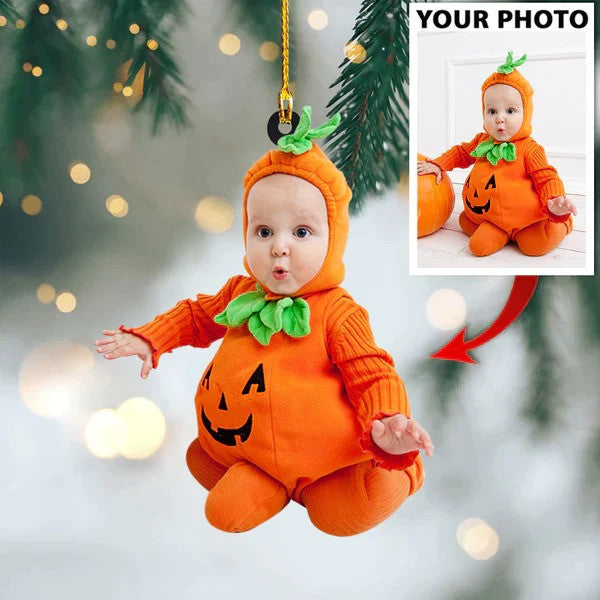 Baby Cute Custom Photo Ornament for Your Baby, Acrylic Son and Daughter Photo Christmas Ornament SO0734