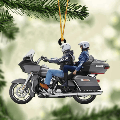 2024 New Release Personalized Biker Couple Ultra Limited Motorcycle Ornament OO1391