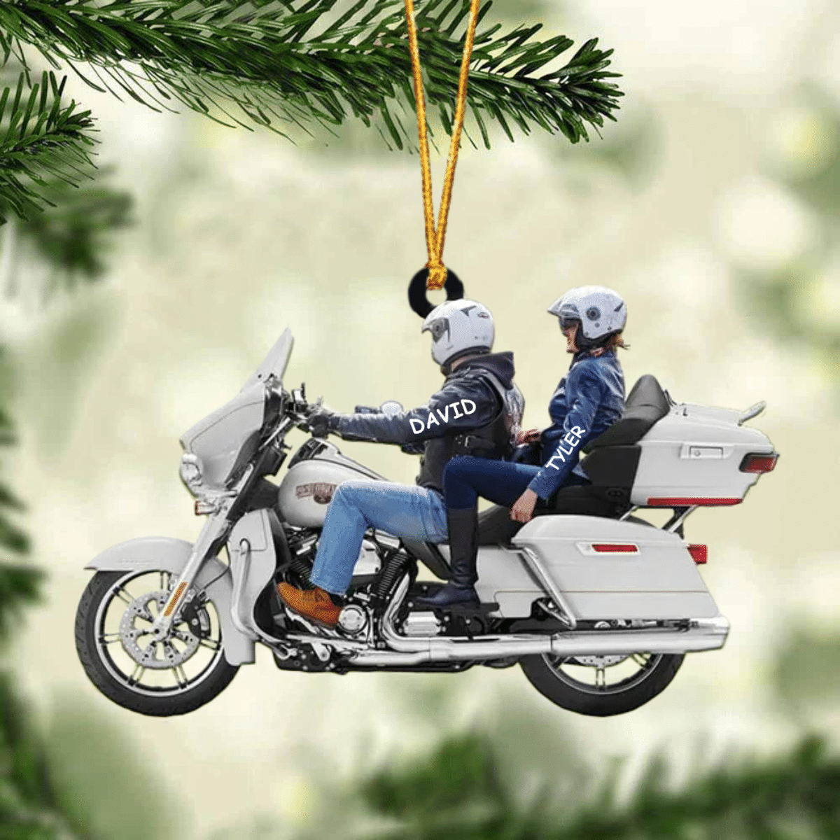 2024 New Release Personalized Biker Couple Ultra Limited Motorcycle Ornament OO1391