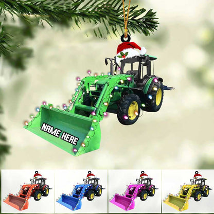 Personalized Bulldozers Christmas Ornament for Bulldozers Driver, Gift for Dad OO4247