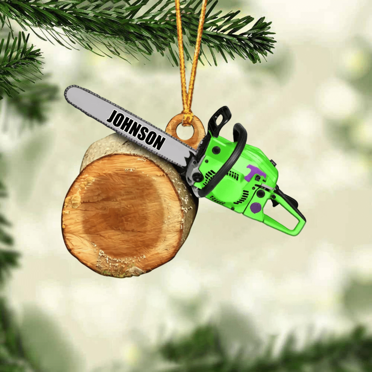 Personalized Arborist Christmas Acrylic Ornament, Arborist Flat Ornament, Gift for Dad OO4246