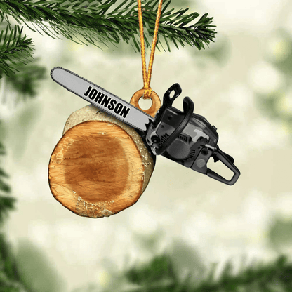 Personalized Arborist Christmas Acrylic Ornament, Arborist Flat Ornament, Gift for Dad OO4246