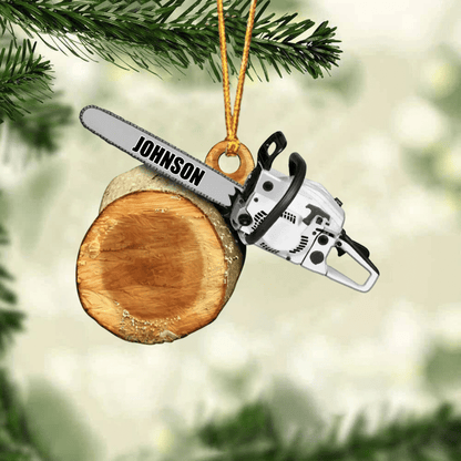 Personalized Arborist Christmas Acrylic Ornament, Arborist Flat Ornament, Gift for Dad OO4246